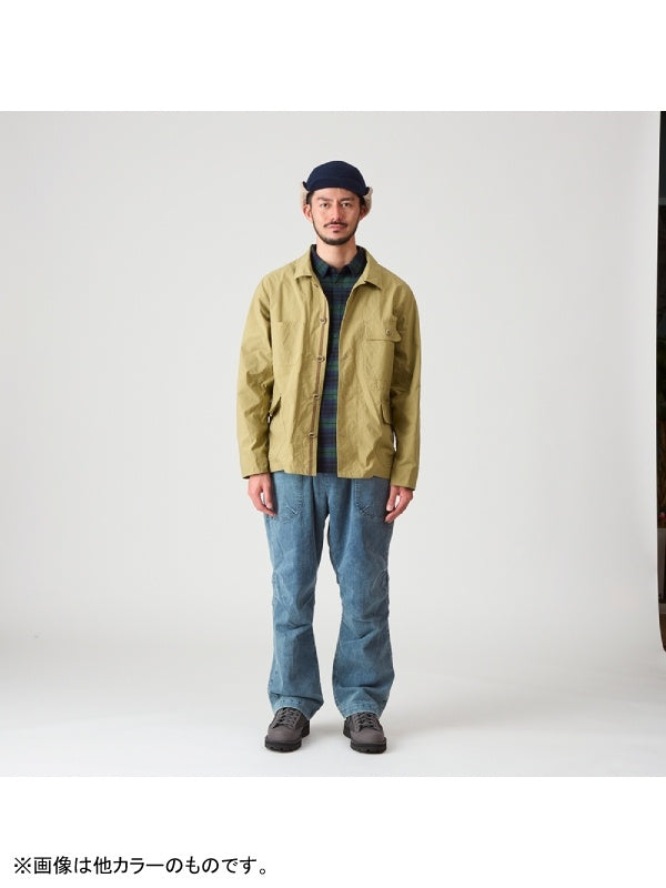 ヴィンテージナイロンのカバーオール #カラシイロ [021104]｜AXESQUIN