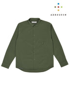 ソフトシェルのショートカラーシャツ #センザイミドリ [021090]｜AXESQUIN【Outlet_20】