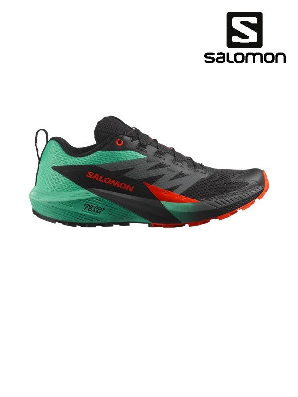 SENSE RIDE 5 #Black/Bay/Cherry Tomato [L47698200]｜SALOMON【Outlet_30】