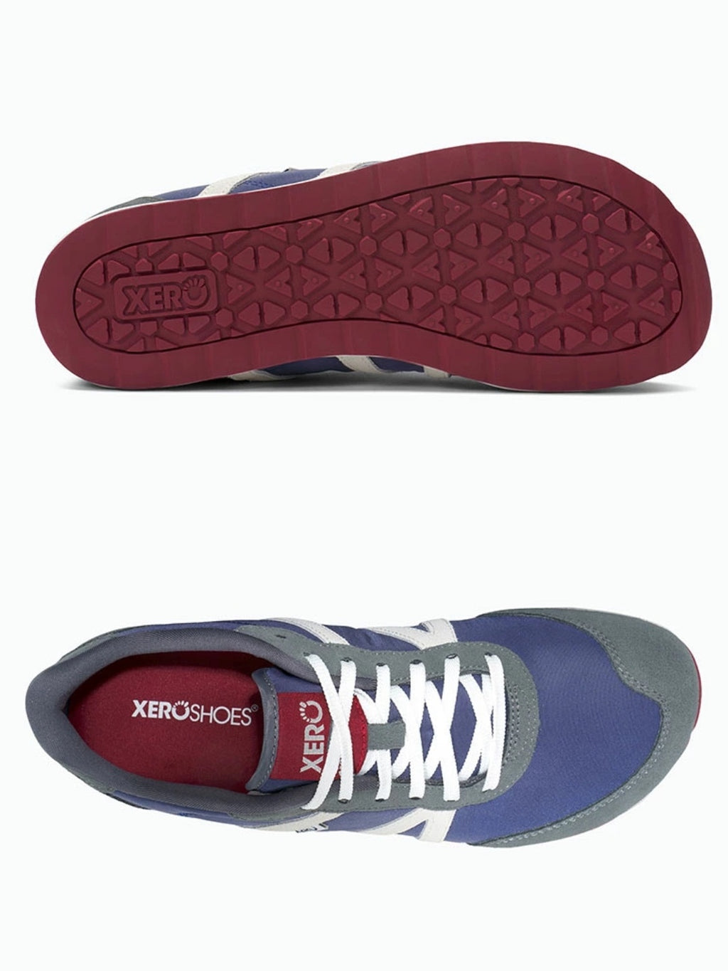 【Women】Women's ウィン ナイロン #ブルー/グレイ/レッド [WYNW-BUGR]｜XERO SHOES