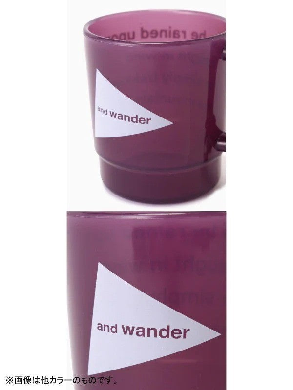 and wander logo PP mug #off white [5744987701]｜and wander