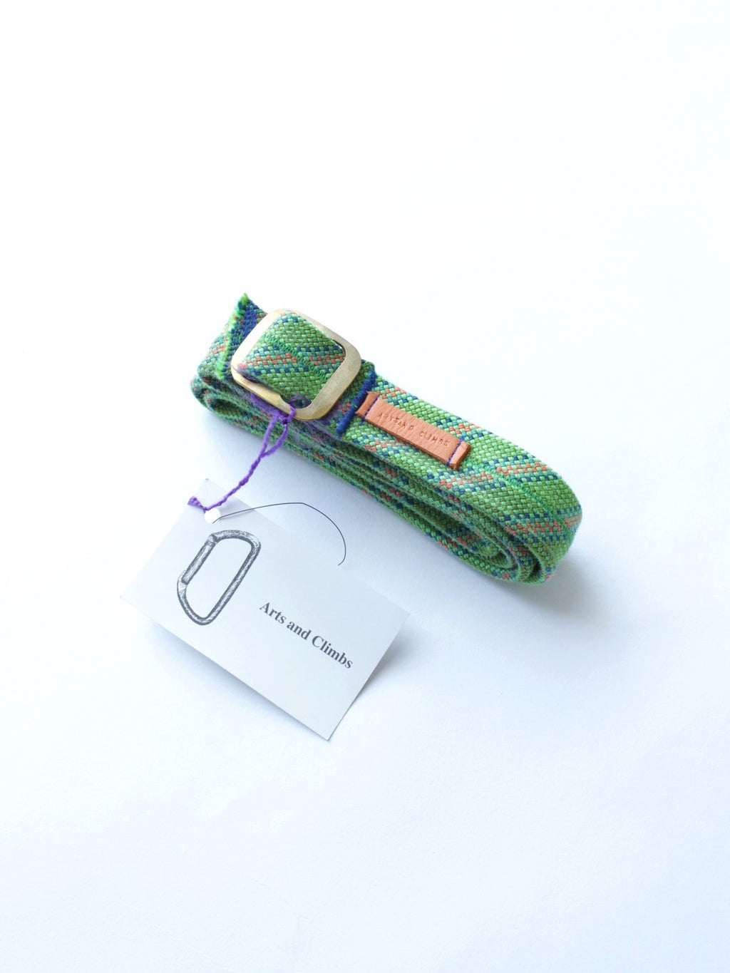 Rope belt(真鍮） #Green｜Arts and Climbs