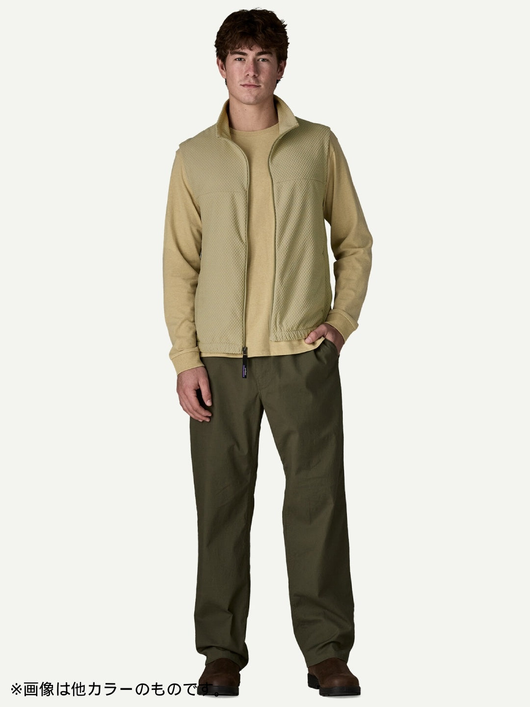 Textured Fleece Vest #BLK [23330]｜patagonia