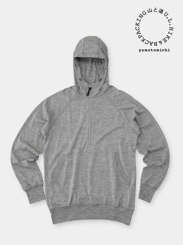 100% Merino Hoody #Gray Marl｜山と道