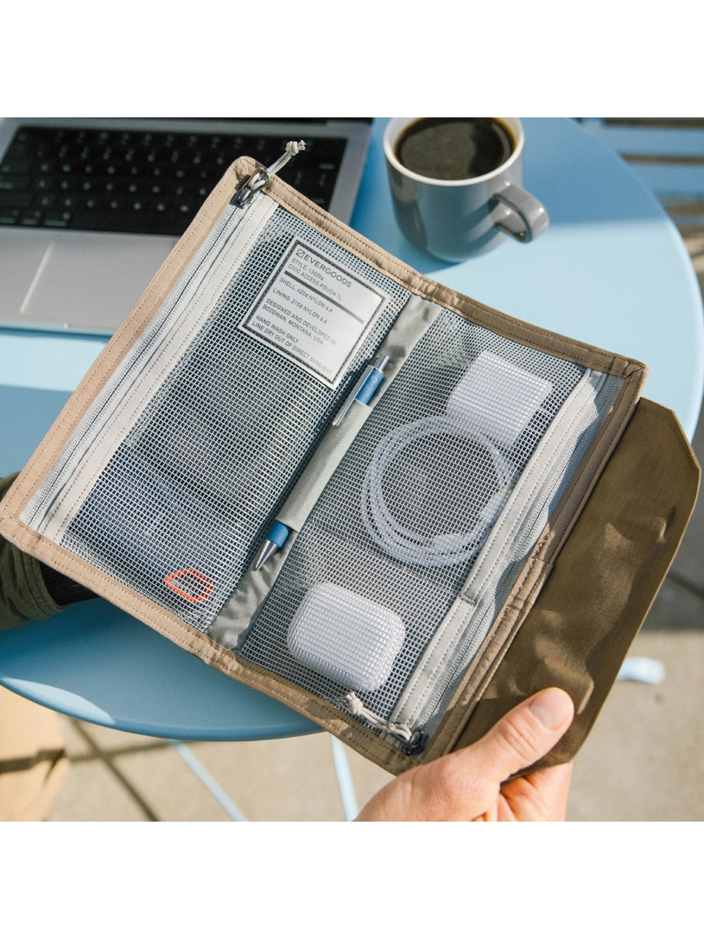 CIVIC ACCESS POUCH 1L #Fossil Brown [CAP1]｜EVERGOODS