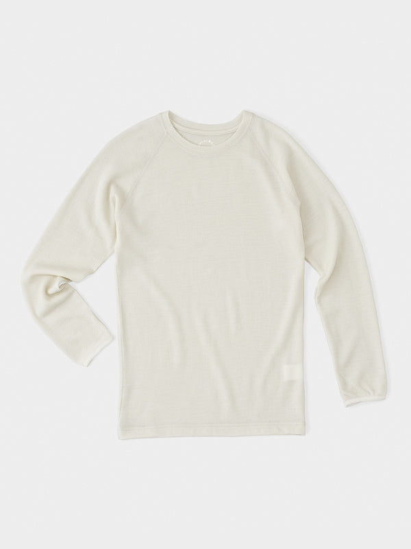 DF Mesh Merino Long Sleeve #Off White｜山と道