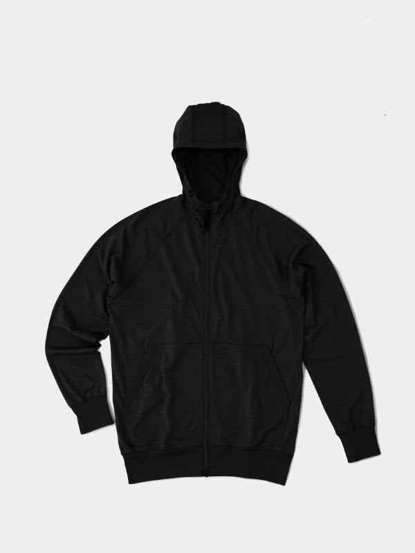 100% Merino Zip Hoody #Black｜山と道