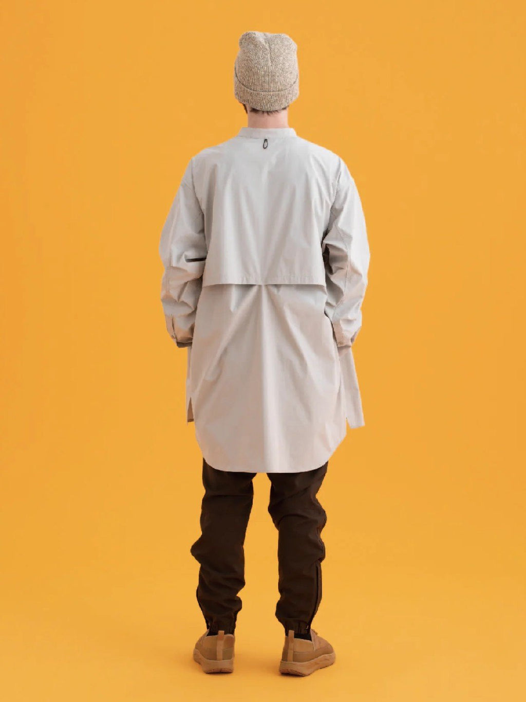 RELAX CAVE TYPEWRITER LONG BIG SHIRT #LIGHT BEIGE [PS232016]｜PAPERSKY WEAR