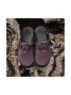 Mountain Clog Suede Leather #Deep Plum Upper / Deep Plum Webbing [MC-DPS-0506]｜BEDROCK SANDALS