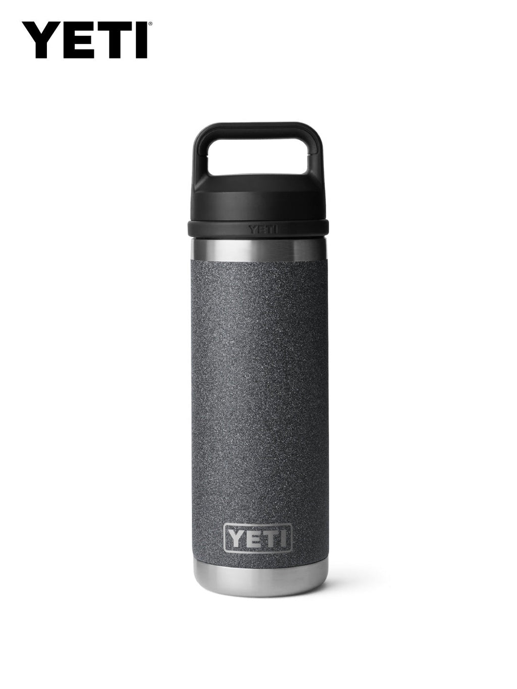 Rambler 18oz Water Bottle With Chug Cap #BLACK STONE｜YETI