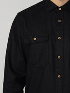 ReBorn Wool Shirt Men's #Dark Grey Melange [106310]｜ACLIMA