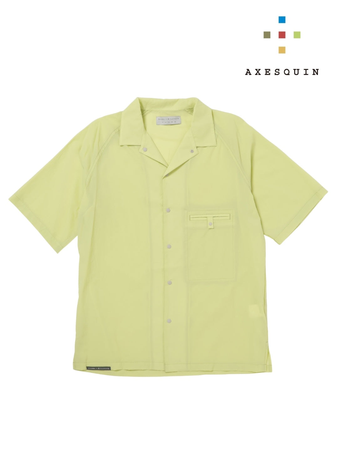 軽くて涼しい半袖シャツ #ワカメイロ [21102]｜AXESQUIN