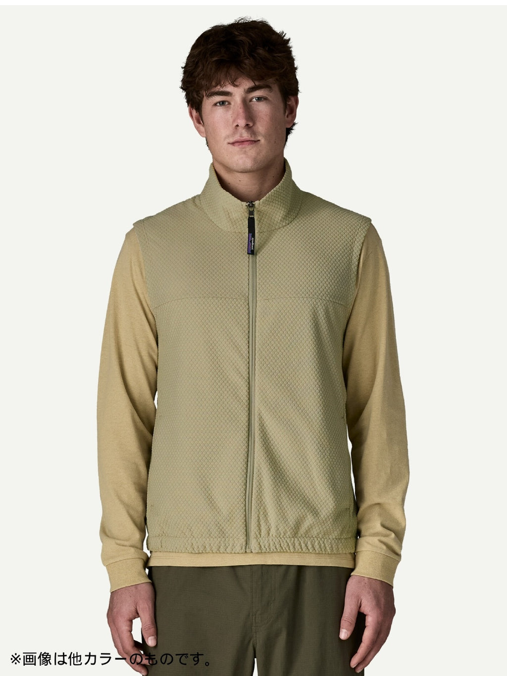 Textured Fleece Vest #BLK [23330]｜patagonia