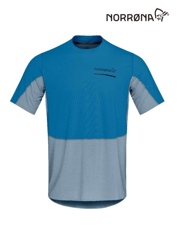 senja equaliser lightweight T-shirt (M) #Mykonos Blue [5826-23]｜Norrona