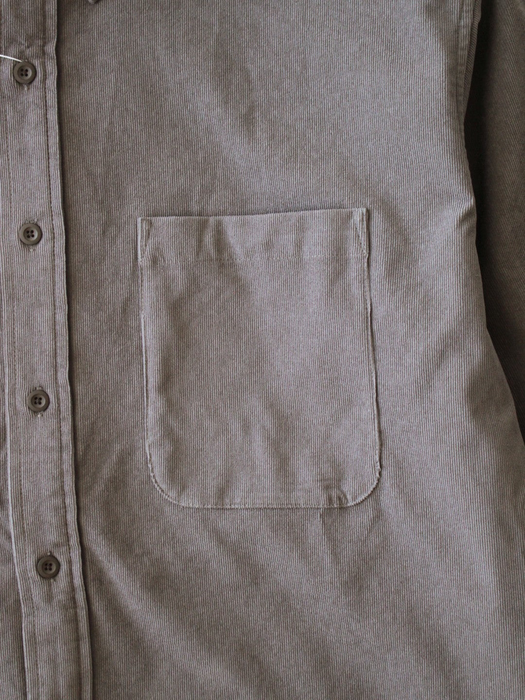 HIKE&BIKE CAVE CORDUROY BIG SHIRT #17GRY [PS232008]｜PAPERSKY WEAR