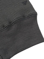 MERINO WAFFLE LONG T-SHIRTS #BLACK [PS232018]｜PAPERSKY WEAR