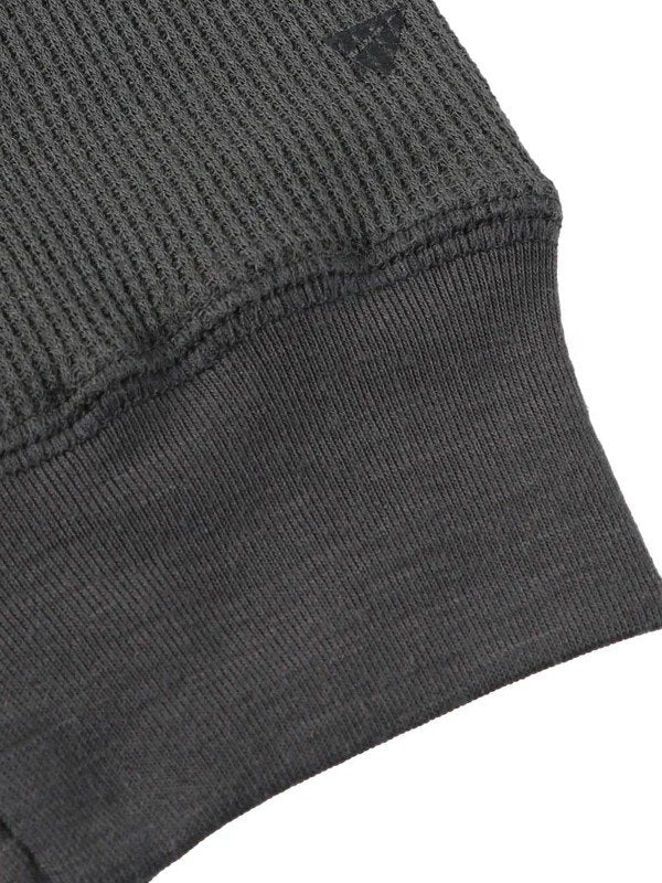 MERINO WAFFLE LONG T-SHIRTS #BLACK [PS232018]｜PAPERSKY WEAR