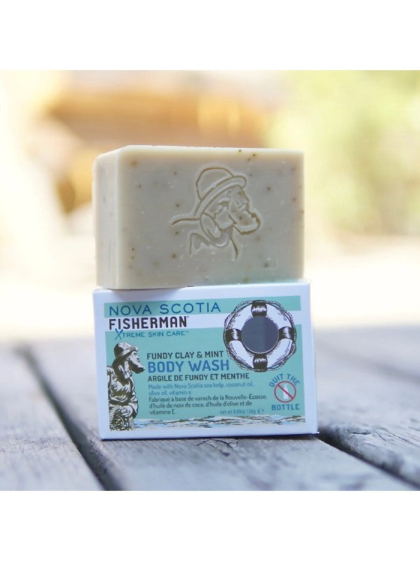 BODY WASH BAR #Fundy Clay & Mint Soap [NS-SO-A2]｜NOVASCOTIA FISHERMAN