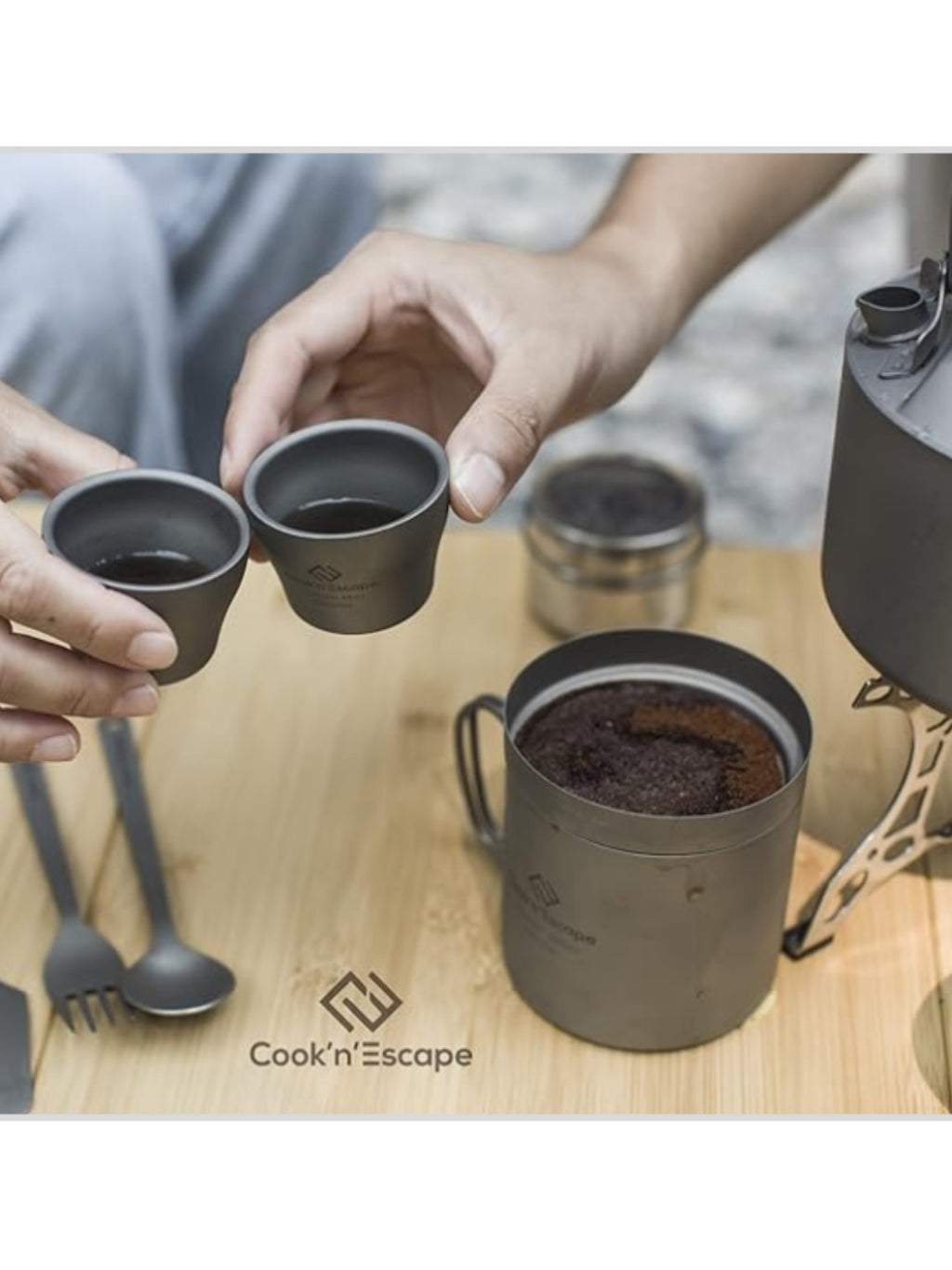 チタン マグ7点セット CA2106 [K0627]｜COOK'N'ESCAPE
