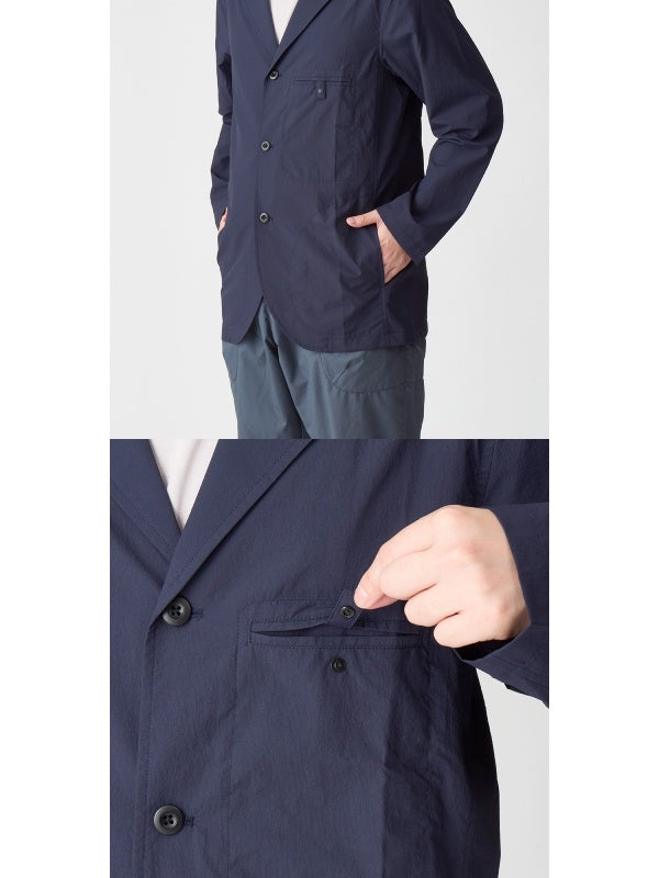 ダブルフェイスのサマージャケット #カチイロ [21094]｜AXESQUIN【Outlet_30】