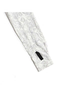 TRIPLE CROWN BUTTON DOWN LONG SLEEVE #WHITE AND BLACK TOPO [TC’BDPB-LS2]｜Jolly Gear