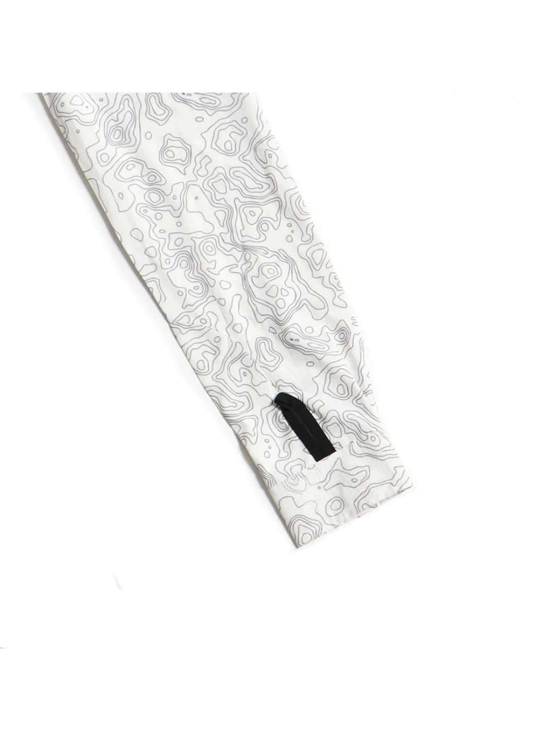 TRIPLE CROWN BUTTON DOWN LONG SLEEVE #WHITE AND BLACK TOPO [TC’BDPB-LS2]｜Jolly Gear