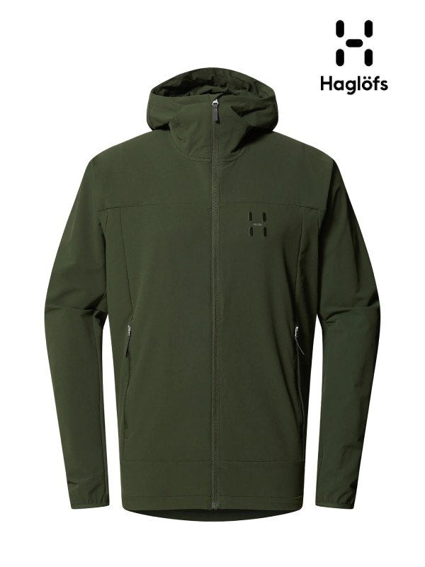 Rosson Softshell Hood Men #Seaweed Green [608423]｜HAGLOFS