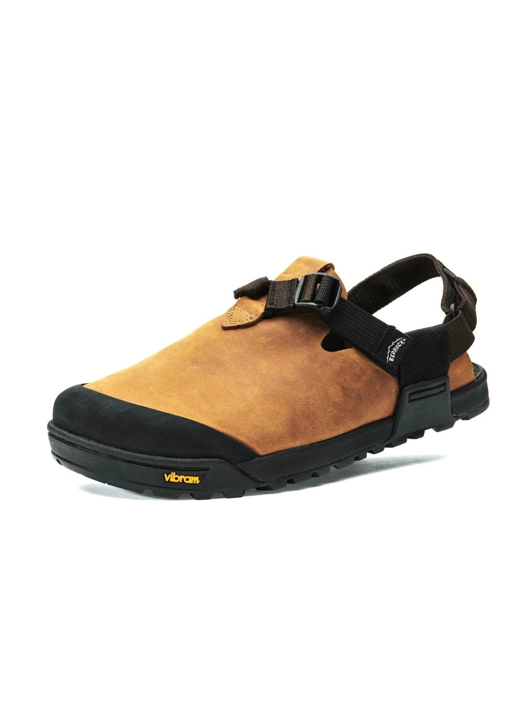 Mountain Clog Nubuck Leather #Brown Upper / Brown Webbing [MC-BRN-0506]｜BEDROCK SANDALS
