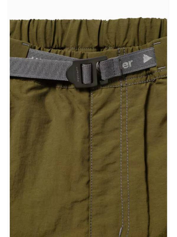 Ny taffeta hiker pants #181/d.khaki [4152139]｜and wander【Outlet_40】