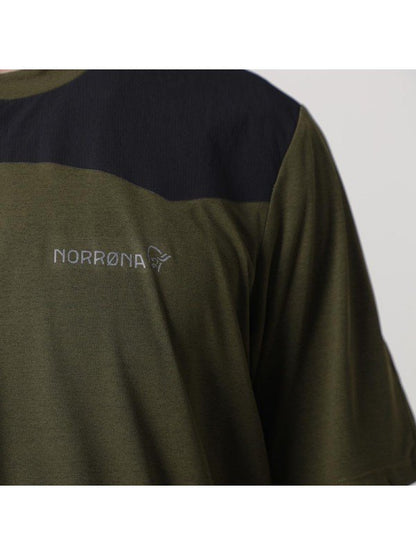 skibotn equaliser tech T-Shirt (M) #Olive Night [4207-24]｜Norrona