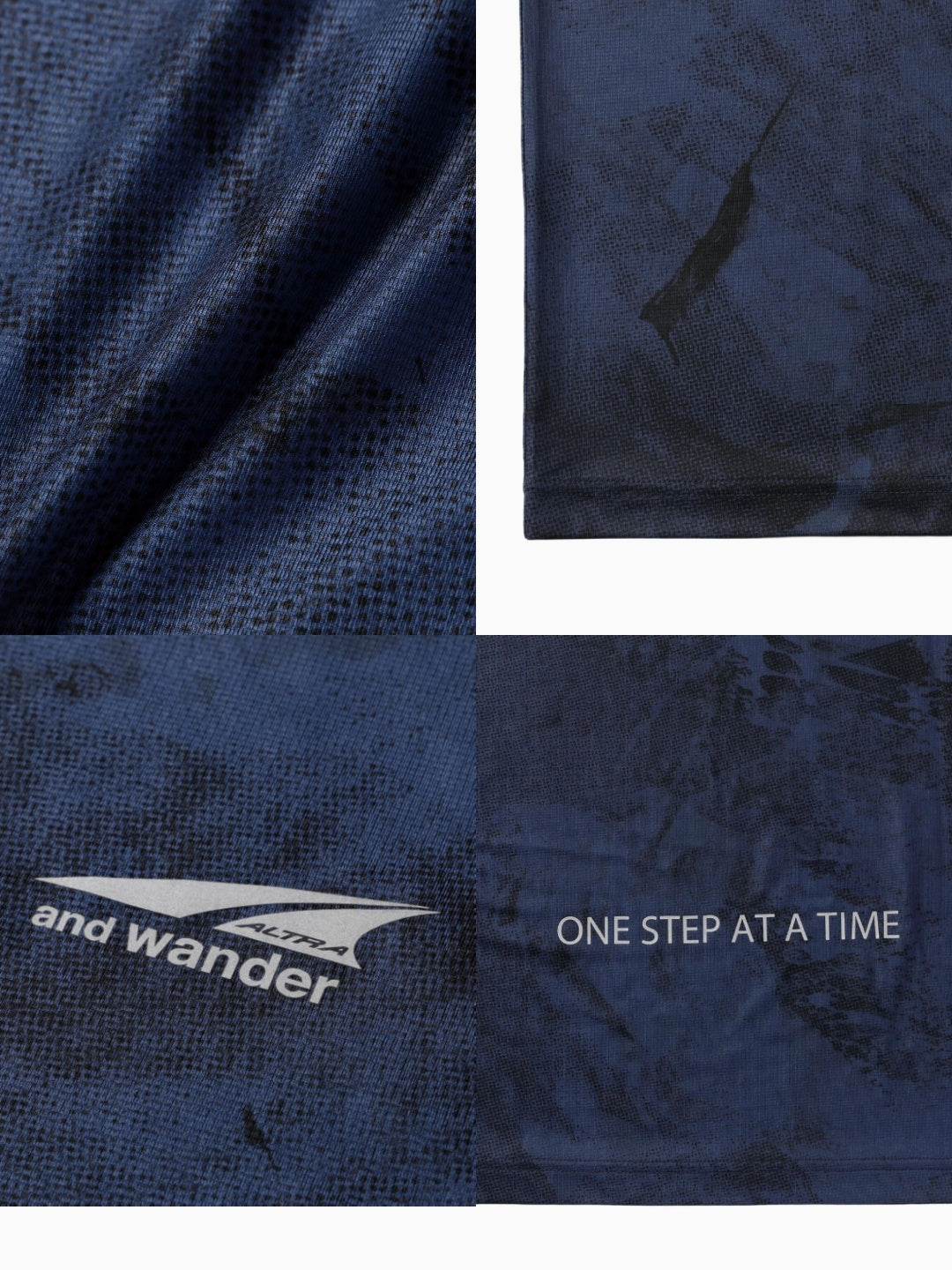 Altra×and wander graphic tank top #navy/120 [6164504]｜and wander