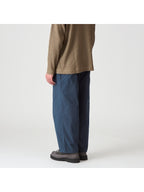 ヴィンテージナイロンのカーブパンツ #アオニビ [022040]｜AXESQUIN