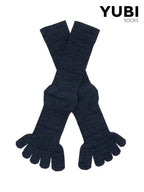 Toe Socks Crew Axio Wool #Black [YUB233-032025-BLK]｜YUBI SOCKS