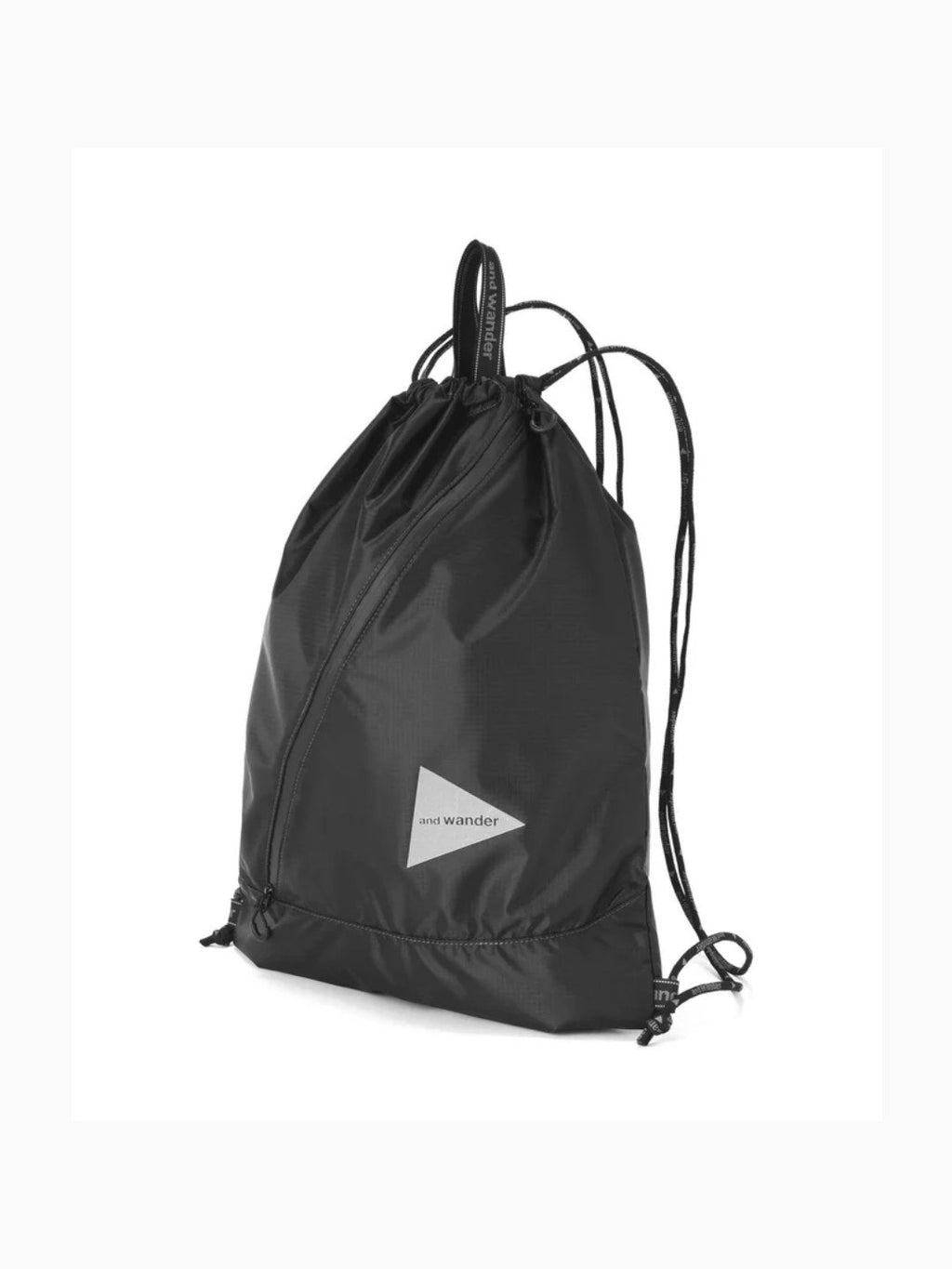 crispy rip drawstring bag #black [6985160]｜and wander