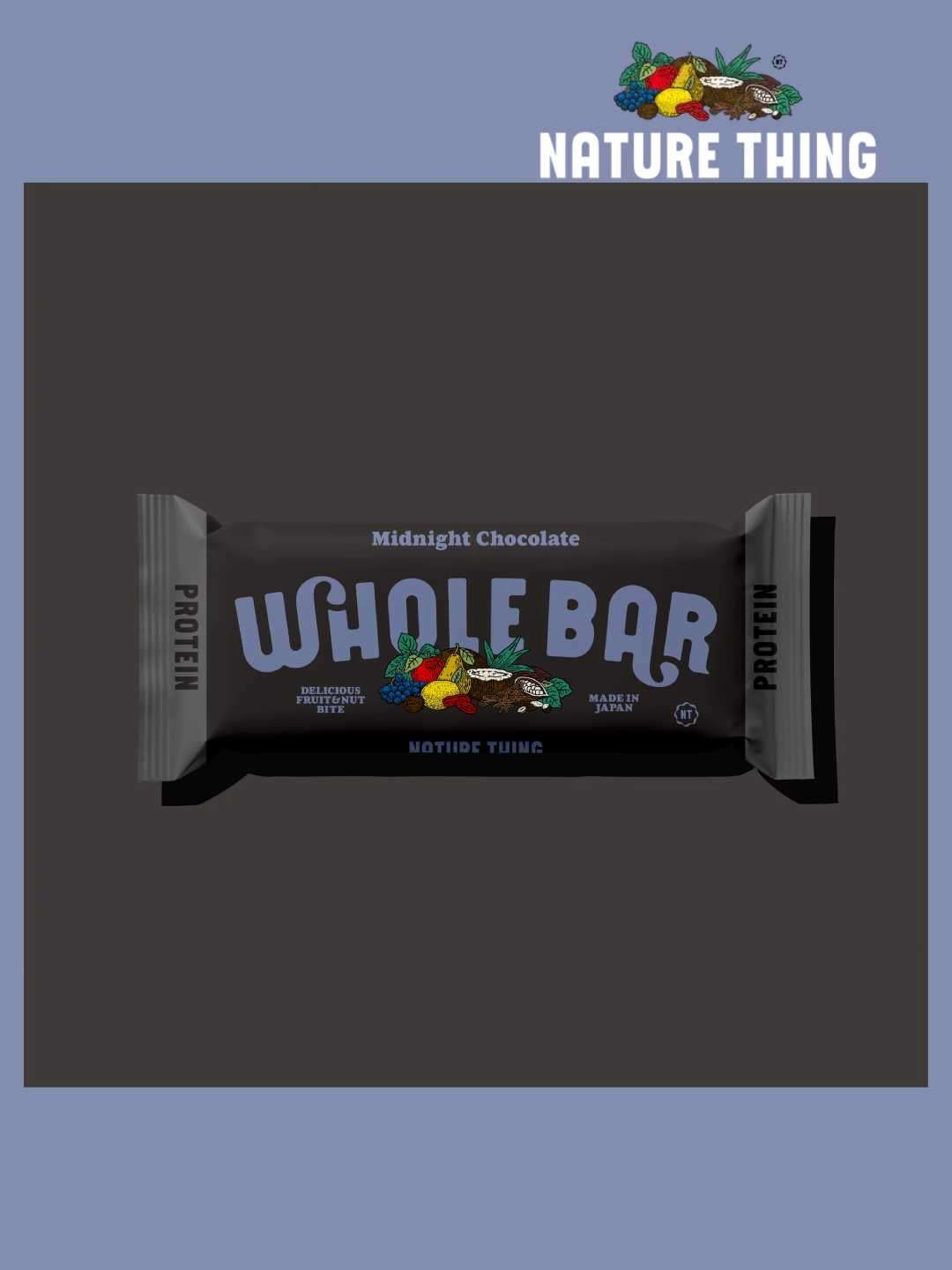 WHOLE BAR Protein / ミッドナイトチョコレート  [B1]｜NATURE THING