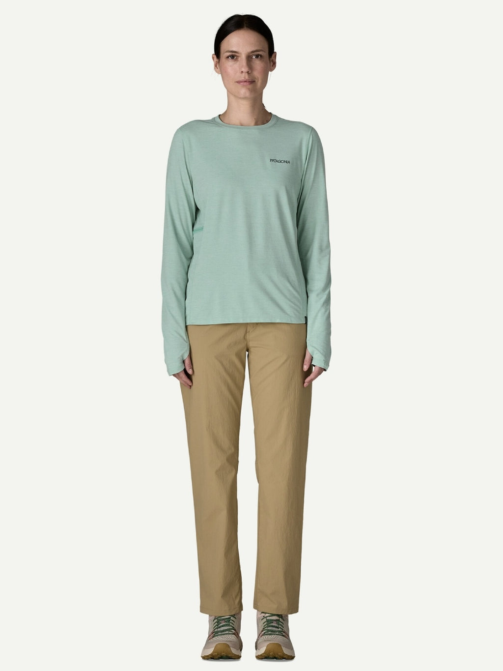 Women's L/S Cap Cool Sun Shirt - Peak Visions #TBIX [44935]｜patagonia