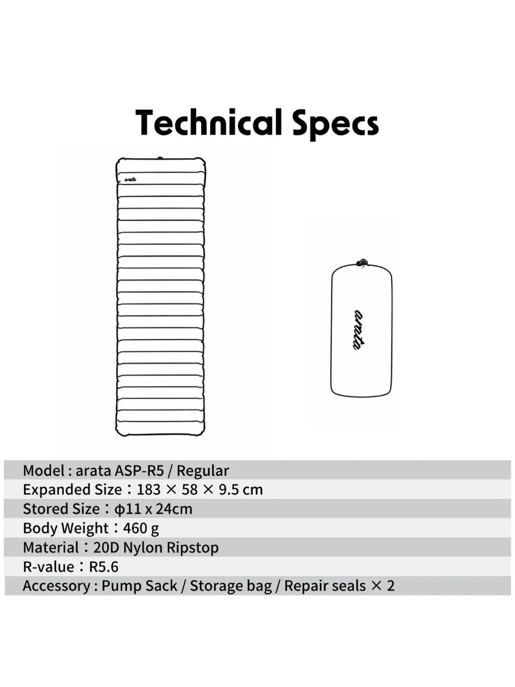 ASP-R5 Regular｜arata