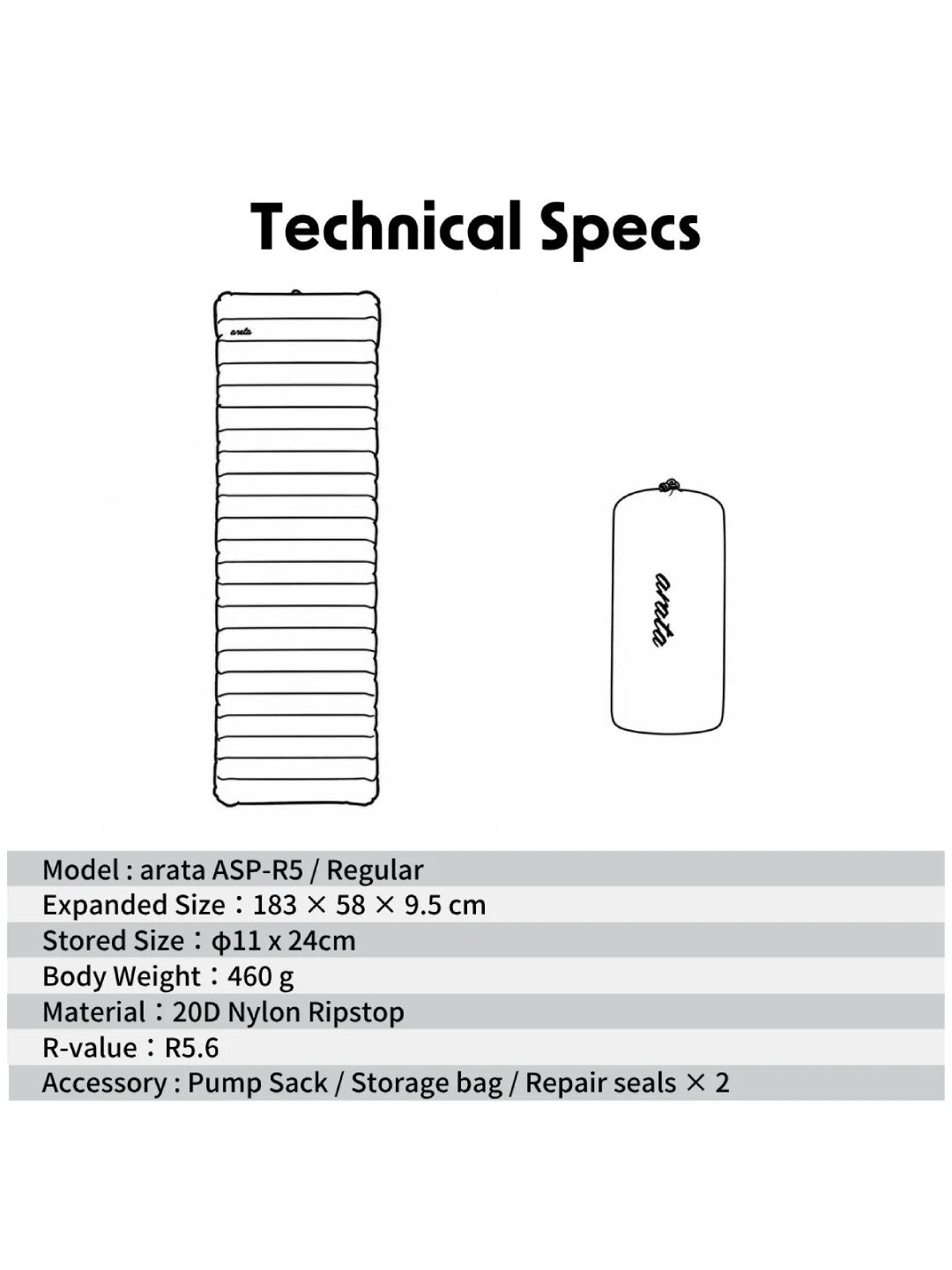 ASP-R5 Regular｜arata