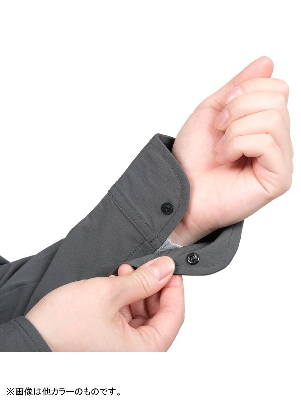 ソフトシェルのバンドカラーシャツ #ハイジロ [021091]｜AXESQUIN