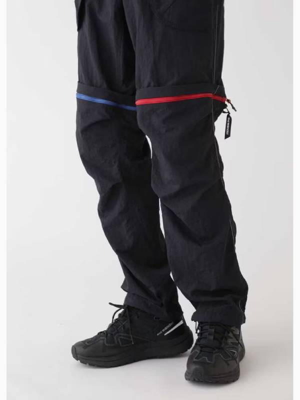 Ny taffeta hiker 2way pants #010/black [4152138]｜and wander