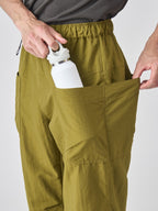 タッサーナイロンのルーズパンツ #ウグイスチャ [22047]｜AXESQUIN