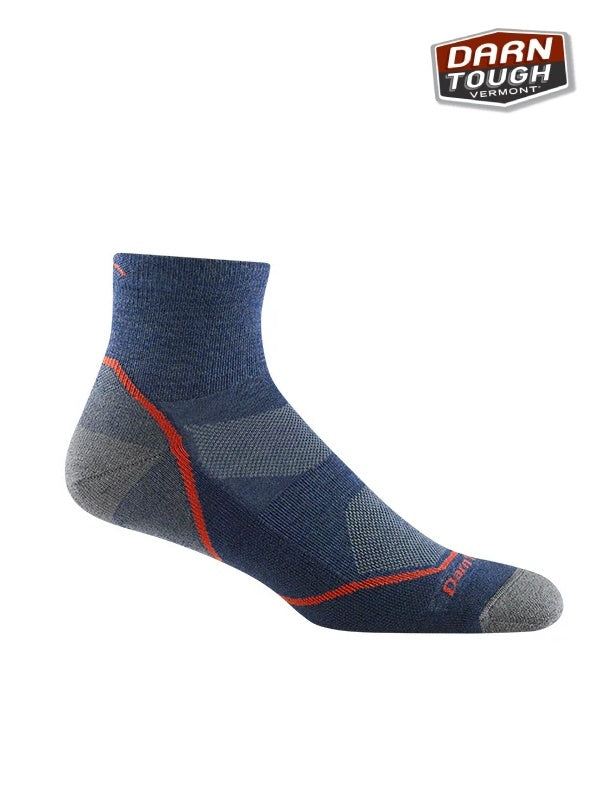 ライトハイカー 1/4ソック ライトウェイト クッション #Denim [19441991002007]｜DARN TOUGH