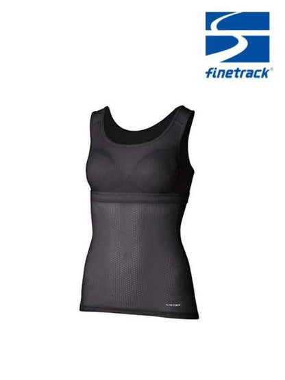 Women's ドライレイヤーベーシックブラタンクトップ #ブラック [FUW0424]｜finetrack