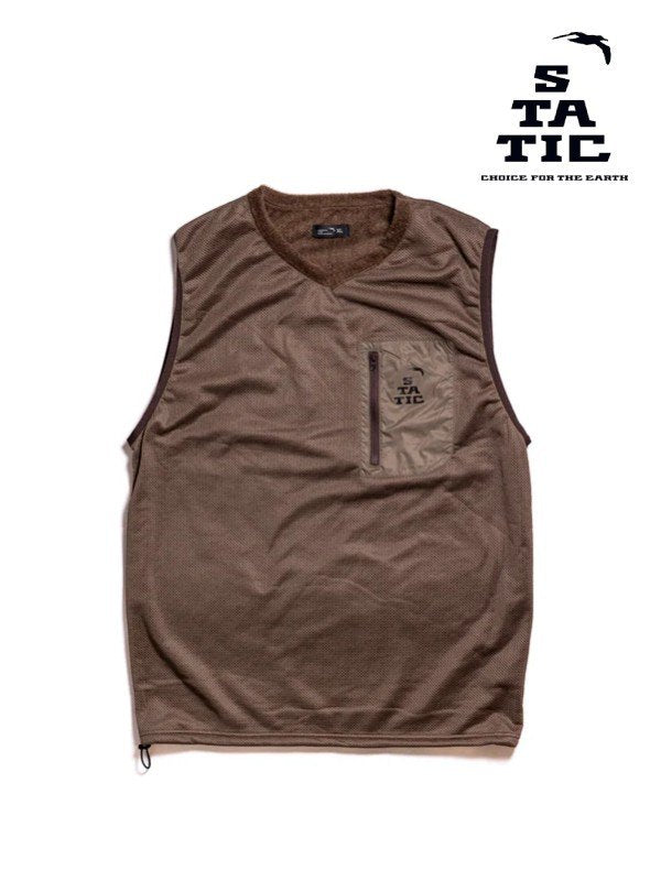Adrift Vest #Touchwood [103323]｜STATIC