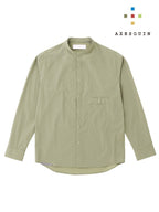 ソフトシェルのバンドカラーシャツ #ヤマバトイロ [021067]｜AXESQUIN