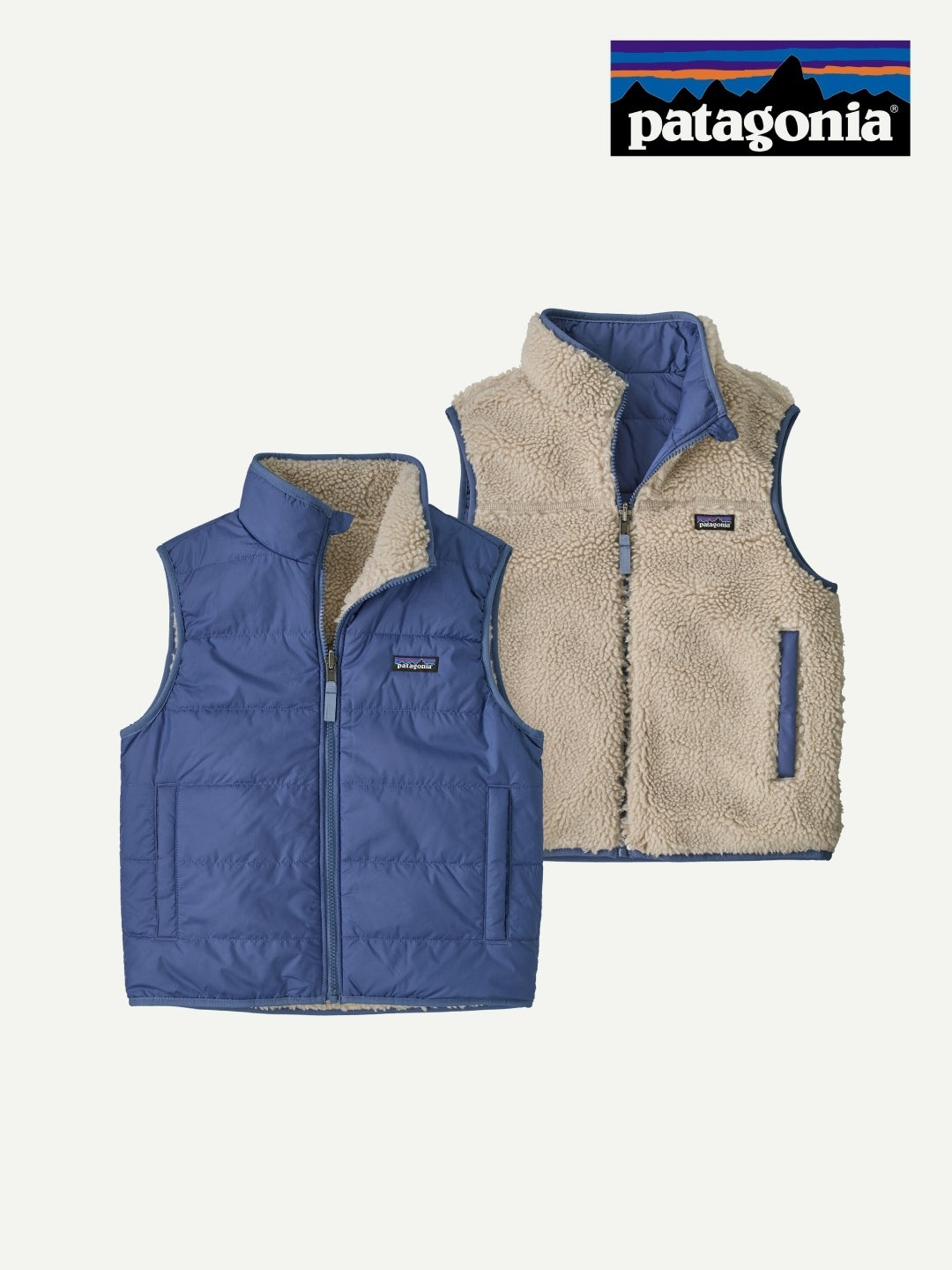 Kid's Reversible Ready Freddy Vest #CUBL [68110]｜patagonia
