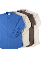 RELAX CAVE TYPEWRITER LONG BIG SHIRT #LIGHT BEIGE [PS232016]｜PAPERSKY WEAR