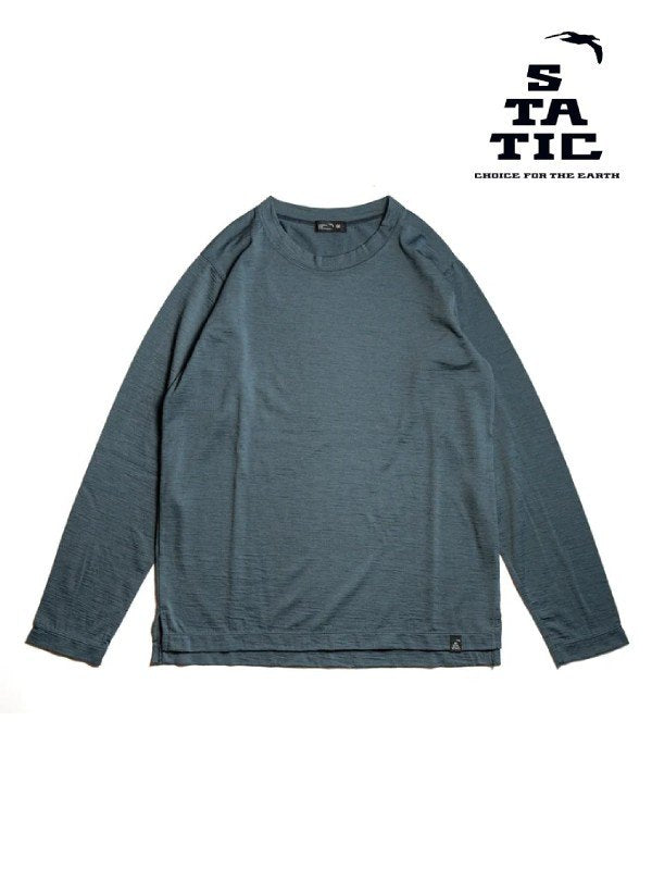Women's RAW L.W. L/S Shirts #Carbon [100823]｜STATIC