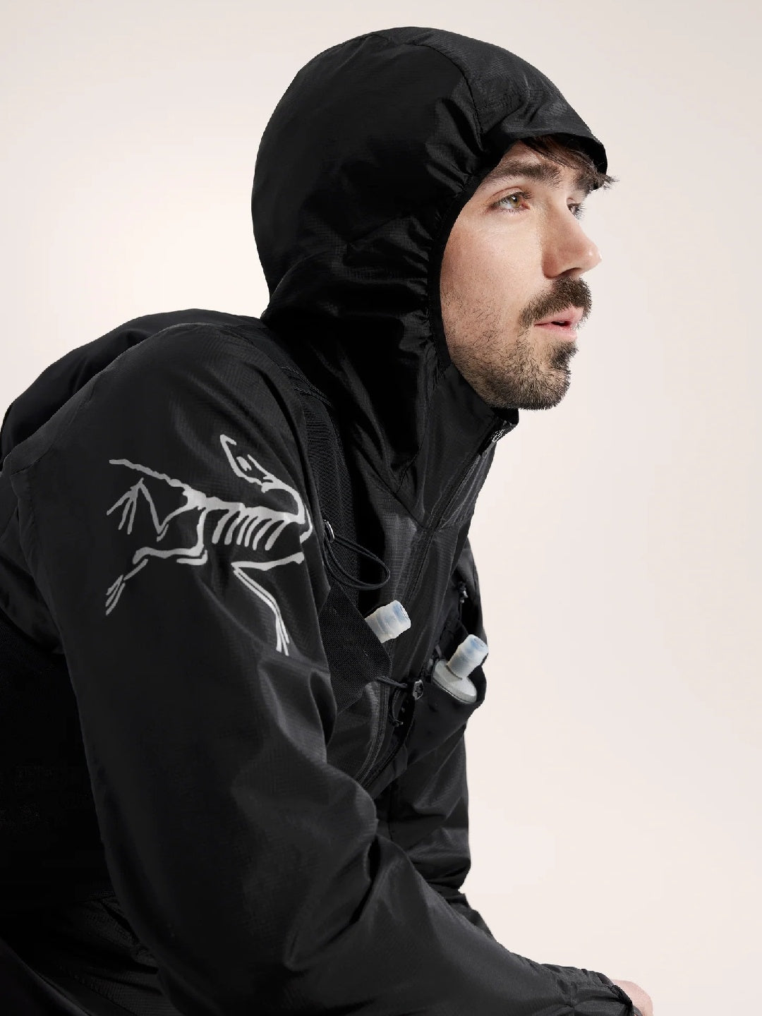 Norvan Windshell Hoody #Black / Graphite [X00001035401]｜ARC'TERYX