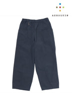 ヴィンテージナイロンのカーブパンツ #アオニビ [022040]｜AXESQUIN